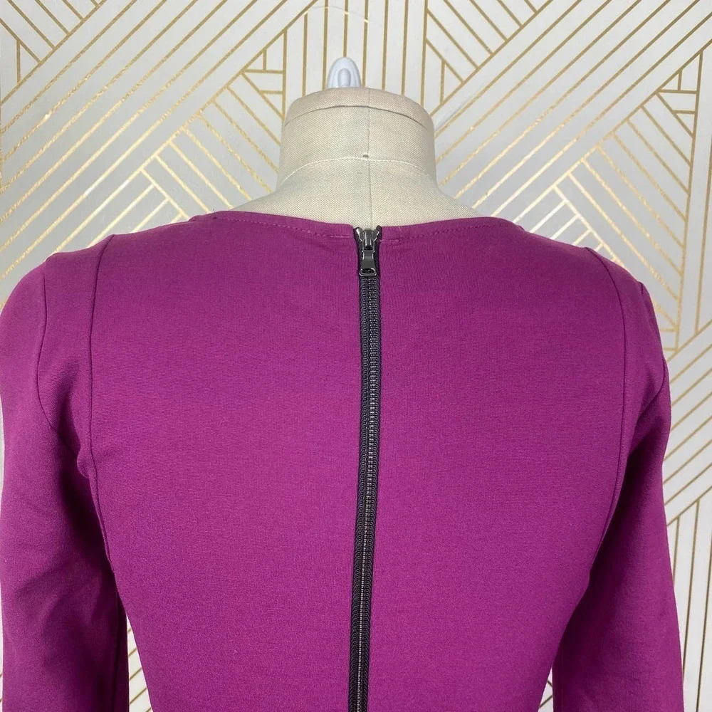 Kobi Halperin‎ Ruched Sheath Dress Purple Fuchsia - Picture 7 of 12